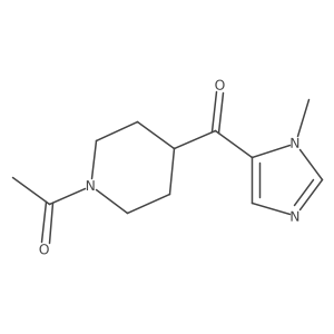 1-(4-(1-Methyl-1H-imidazole-5-carbonyl)piperidin-1-yl)ethanone结构式