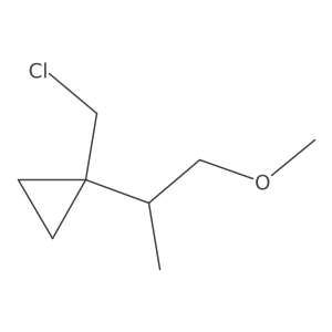 1-(Chloromethyl)-1-(1-methoxypropan-2-yl)cyclopropane结构式