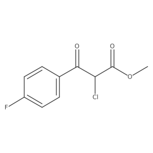 Methyl 2-chloro-3-(4-fluorophenyl)-3-oxopropionate Structure