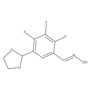 5-(1,3-Dioxolan-2-yl)-2,3,4-trifluorobenzaldehyde oxime结构式