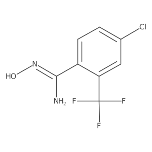 4-Chloro-N inverted exclamation mark-hydroxy-2-(trifluoromethyl)benzimidamide Structure