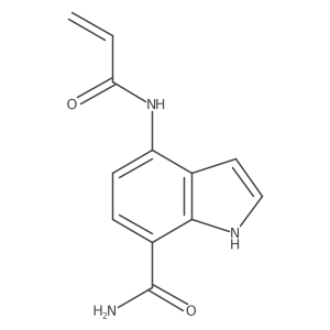 4-Acrylamido-1H-indole-7-carboxamide结构式