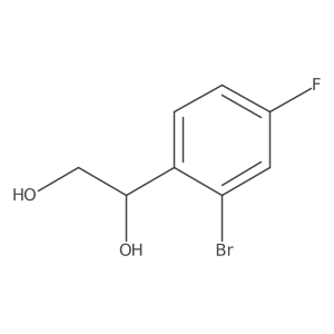 1-(2-Bromo-4-fluorophenyl)ethane-1,2-diol Structure