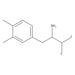 3-(3,4-Dimethylphenyl)-1,1-difluoropropan-2-amine Structure