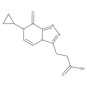 3-(7-Cyclopropyl-8-oxo-7,8-dihydro-[1,2,4]triazolo[4,3-a]pyrazin-3-yl)propanoic acid Structure