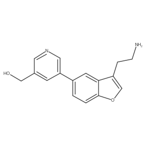 5-[3-(2-Aminoethyl)-5-benzofuranyl]-3-pyridinemethanol结构式