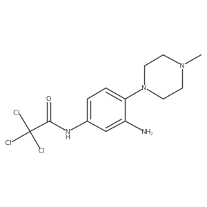 N-[3-amino-4-(4-methylpiperazin-1-yl)phenyl]-2,2,2-trichloroacetamide Structure