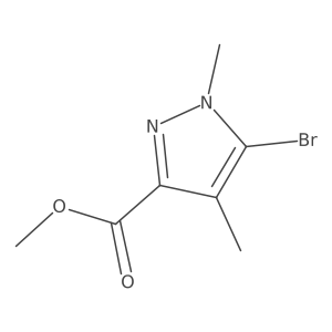Methyl 5-bromo-1,4-dimethyl-1H-pyrazole-3-carboxylate Structure