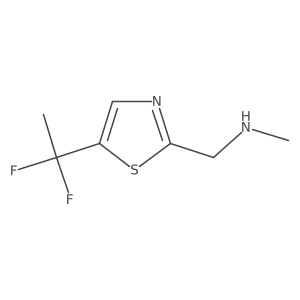 1-(5-(1,1-Difluoroethyl)thiazol-2-yl)-N-methylmethanamine Structure