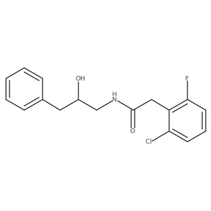 2-(2-chloro-6-fluorophenyl)-N-(2-hydroxy-3-phenylpropyl)acetamide Structure