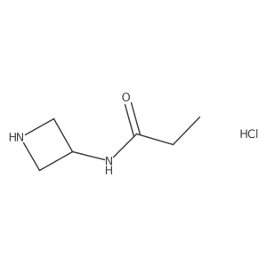 N-(azetidin-3-yl)propanamide hydrochloride结构式
