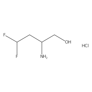 2-Amino-4,4-difluorobutan-1-ol hydrochloride结构式