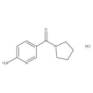 5-(Pyrrolidine-1-carbonyl)pyridin-2-amine hydrochloride结构式