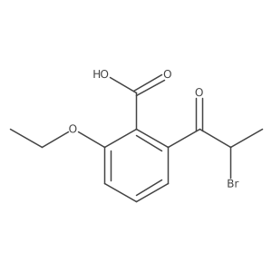 2-(2-Bromopropanoyl)-6-ethoxybenzoic acid结构式