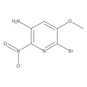 6-Bromo-5-methoxy-2-nitropyridin-3-amine Structure