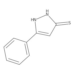 3-phenyl-1H-pyrazole-5-thiol结构式