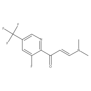 3-(Dimethylamino)-1-[3-fluoro-5-(trifluoromethyl)pyridin-2-yl]prop-2-en-1-one Structure