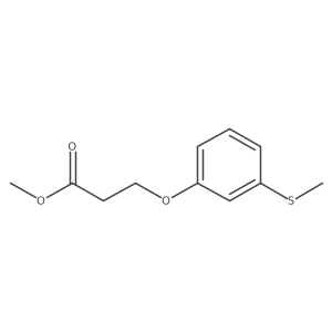 Methyl 3-[3-(methylthio)phenoxy]propanoate结构式