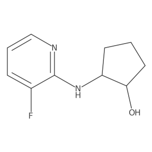 2-[(3-Fluoropyridin-2-yl)amino]cyclopentan-1-ol Structure