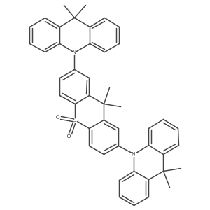 2,7-Bis(9,9-dimethylacridin-10-yl)-9,9-dimethylthioxanthene 10,10-dioxide结构式