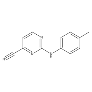 2-[(4-Methylphenyl)amino]pyrimidine-4-carbonitrile Structure