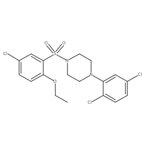 1-((5-Chloro-2-ethoxyphenyl)sulfonyl)-4-(2,5-dichlorophenyl)piperazine Structure