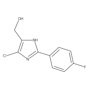 5-Chloro-2-(4-fluorophenyl)-1H-imidazole-4-methanol结构式