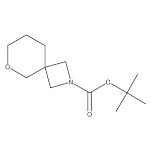 Tert-butyl 6-oxa-2-azaspiro[3.5]nonane-2-carboxylate结构式