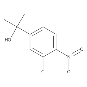 2-(3-Chloro-4-nitrophenyl)propan-2-ol结构式