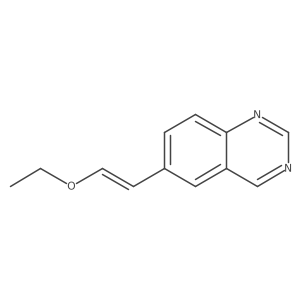 (E)-6-(2-Ethoxyvinyl)quinazoline结构式