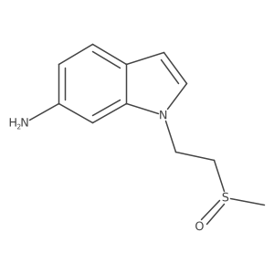 1-(2-methanesulfinylethyl)-1H-indol-6-amine结构式