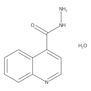 Quinoline-4-carbohydrazide hydrate Structure