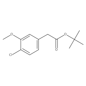 Benzeneacetic acid, 4-chloro-3-methoxy-, 1,1-dimethylethyl ester Structure