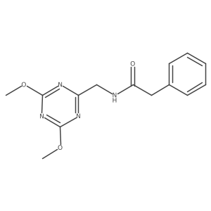 N-[(4,6-dimethoxy-1,3,5-triazin-2-yl)methyl]-2-phenylacetamide结构式