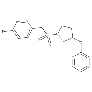 3-((1-((4-Fluorobenzyl)sulfonyl)pyrrolidin-3-yl)oxy)pyridazine结构式