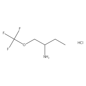 1-(Trifluoromethoxy)butan-2-amine hcl结构式