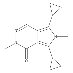 5,7-Dicyclopropyl-2,6-dimethyl-1H,2H,6H-pyrrolo[3,4-d]pyridazin-1-one Structure