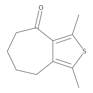 5,6,7,8-Tetrahydro-1,3-dimethyl-4H-cyclohepta[c]thiophen-4-one Structure