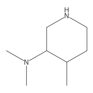 3-Piperidinamine, N,N,4-trimethyl-, (3R,4R)-rel-结构式