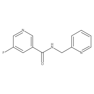 5-fluoro-N-(pyridin-2-ylmethyl)nicotinamide Structure