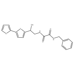 N'-benzyl-N-(2-{[2,2'-bithiophene]-5-yl}-2-hydroxyethyl)ethanediamide Structure