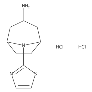 8-(Thiazol-2-yl)-8-azabicyclo[3.2.1]octan-3-amine dihydrochloride结构式