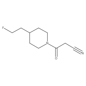 3-(4-(2-Fluoroethyl)piperidin-1-yl)-3-oxopropanenitrile结构式
