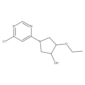 1-(6-Chloropyrimidin-4-yl)-4-ethoxypyrrolidin-3-ol结构式