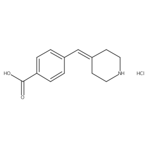 4-[(Piperidin-4-ylidene)methyl]benzoic acid hydrochloride Structure