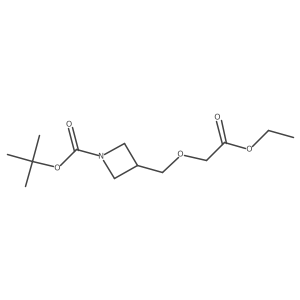 1,1-Dimethylethyl 3-[(2-ethoxy-2-oxoethoxy)methyl]-1-azetidinecarboxylate Structure