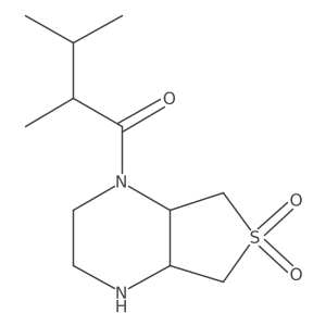 rac-(4aR,7aS)-1-(2,3-dimethylbutanoyl)-octahydro-6lambda6-thieno[3,4-b]piperazine-6,6-dione Structure