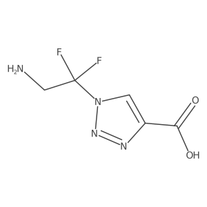 1-(2-amino-1,1-difluoroethyl)-1H-1,2,3-triazole-4-carboxylic acid结构式