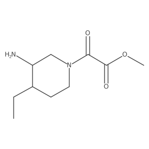 Methyl 2-(3-amino-4-ethylpiperidin-1-yl)-2-oxoacetate Structure