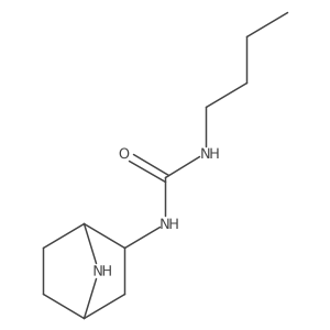 1-{7-Azabicyclo[2.2.1]heptan-2-yl}-3-butylurea结构式